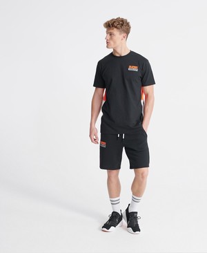 Superdry Streetsport Férfi Rövidnadrág Fekete | AFBNC1674